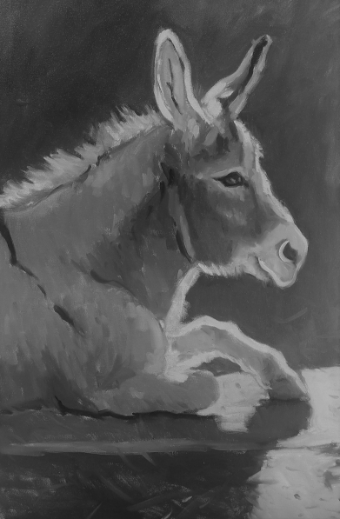 Lambs Hill Home Porgy the Donkey #0 default Black/White thumbnail