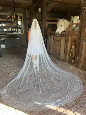 Lambs Hill Veils Equestrian Veil #1 Ivory thumbnail